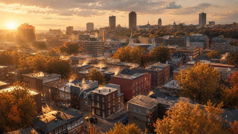 Québec aujourd'hui, vue aérienne de Saint-Roch